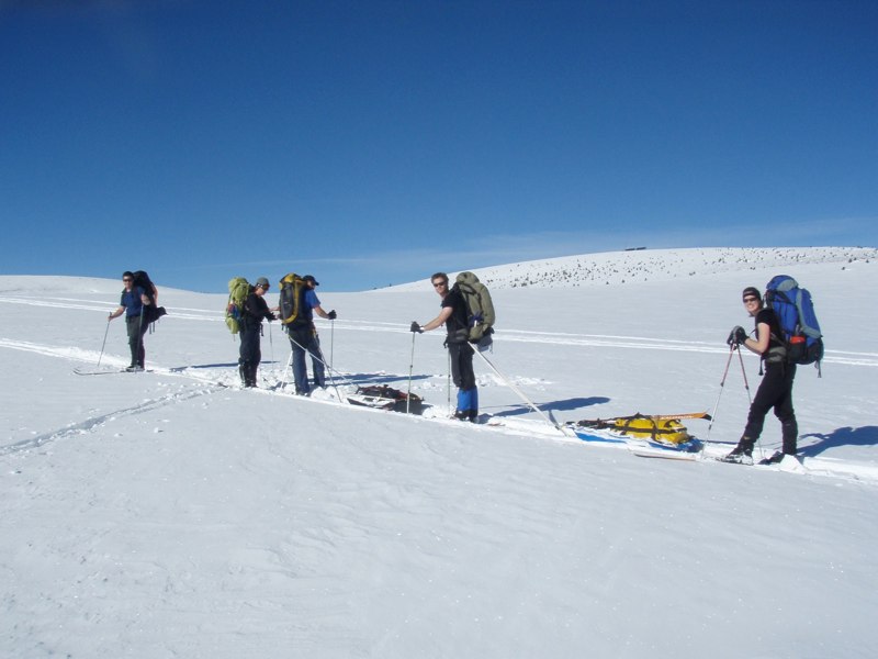 Going in to CTF Yurt Antenna Peak behind